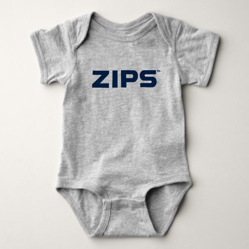 University of Akron  Zips Baby Bodysuit