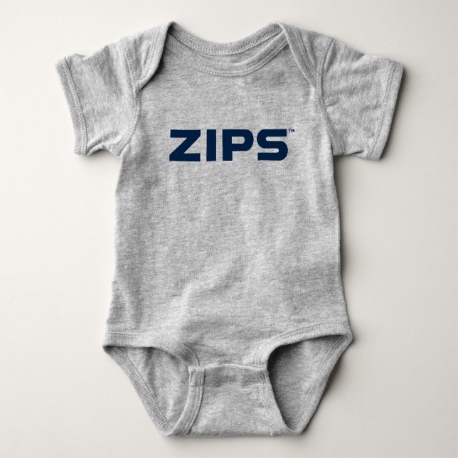 University of Akron | Zips Baby Bodysuit (Front)