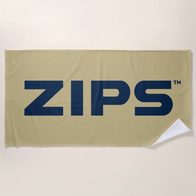 University of Akron | Zips Beach Towel (Front)