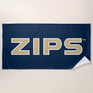 University of Akron Zips Beach Towel