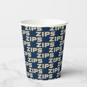 University of Akron   Zips Paper Cups