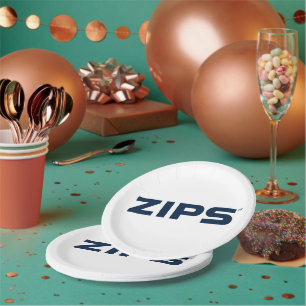 University of Akron Zips Paper Plates