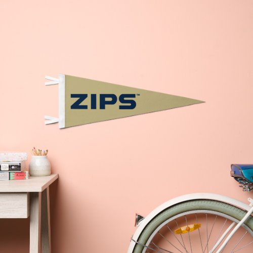 University of Akron  Zips Pennant Flag