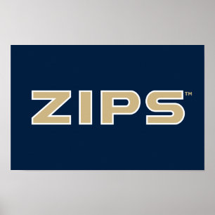 University of Akron Zips Poster