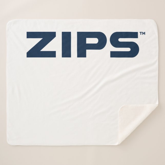 University of Akron | Zips Sherpa Blanket (Front (Horizontal))