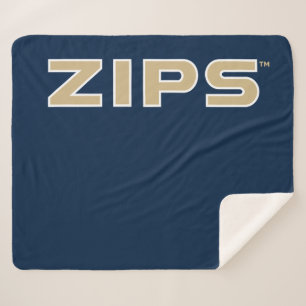 University of Akron Zips Sherpa Blanket