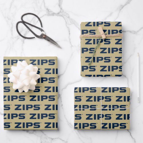 University of Akron  Zips Wrapping Paper Sheets