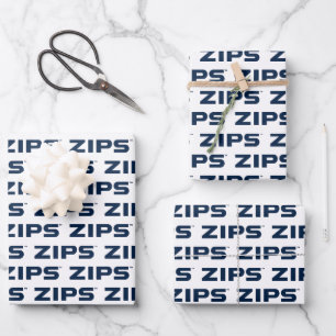 University of Akron Zips Wrapping Paper Sheets