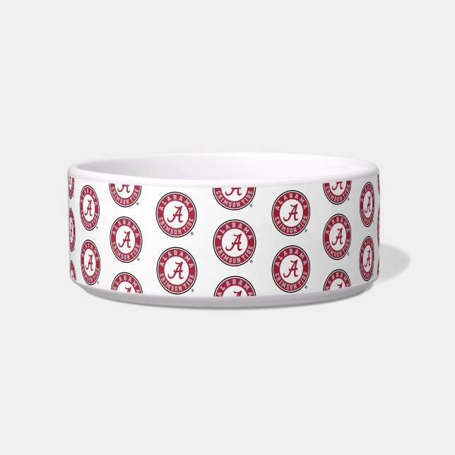 University of Alabama Circular Crimson Tide Logo Bowl (Front)