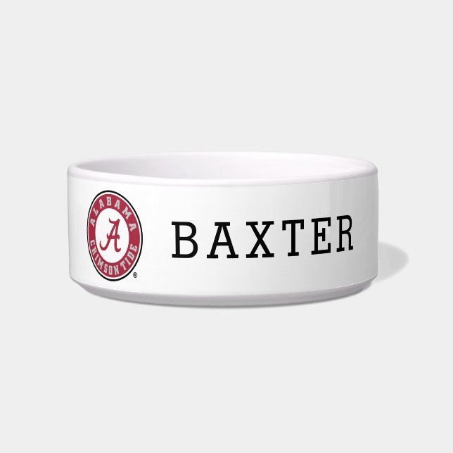 University of Alabama Circular Crimson Tide Logo Bowl (Front)
