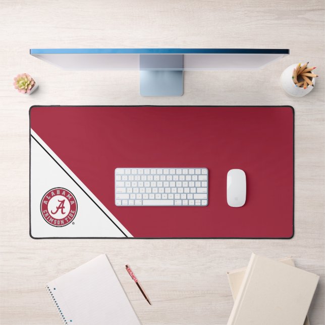 University of Alabama Circular Crimson Tide Logo Desk Mat (Office 1)