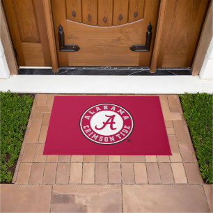 University of Alabama Circular Crimson Tide Logo Doormat