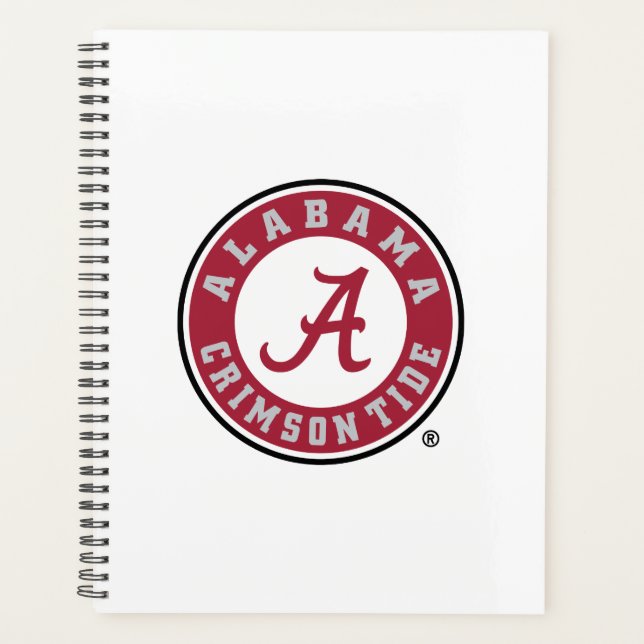 University of Alabama Circular Crimson Tide Logo Planner (Front)