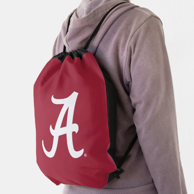 University of Alabama Crimson Tide Script A Logo Drawstring Bag (Insitu)