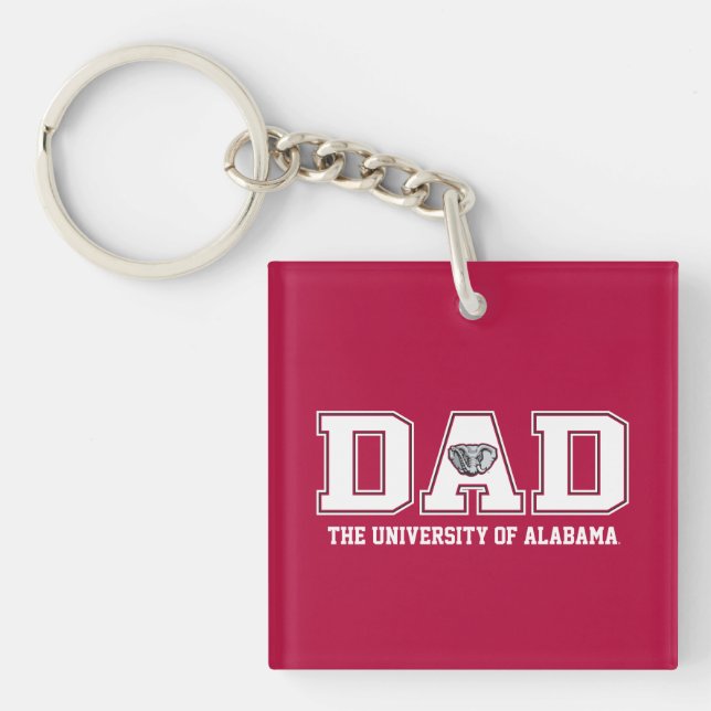 University of Alabama Dad w/ Big Al Keychain (Front)
