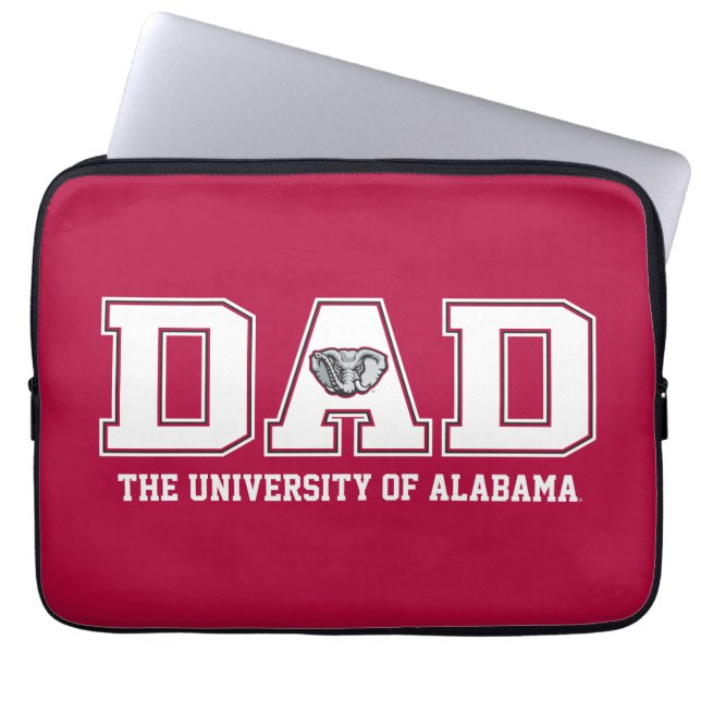 University of Alabama Dad w/ Big Al Laptop Sleeve (Front)