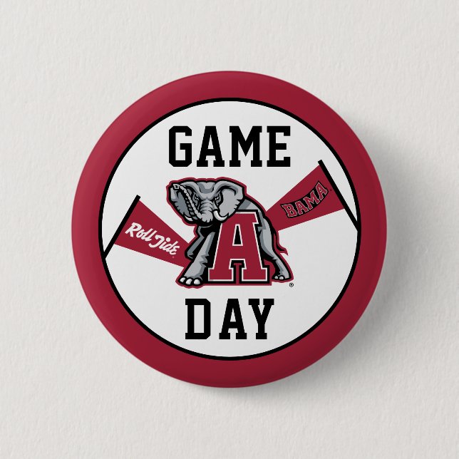 University of Alabama Game Day Button (Front)