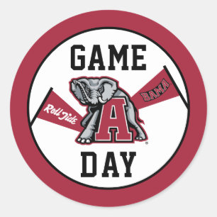 University of Alabama Game Day Classic Round Sticker