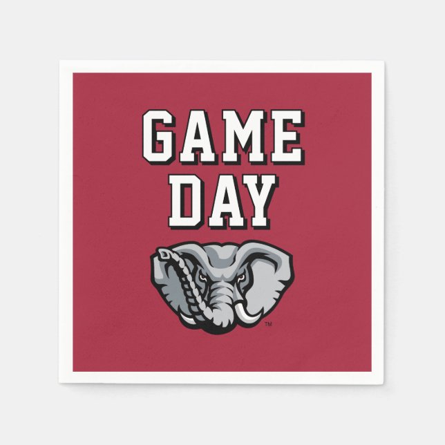 University of Alabama Game Day Napkins (Front)