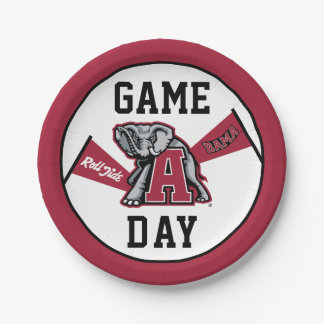 University of Alabama Game Day Paper Plates