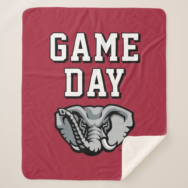 University of Alabama Game Day Sherpa Blanket (Front)