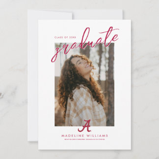 University of Alabama Graduation Announcement