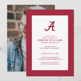 University of Alabama Graduation Announcement