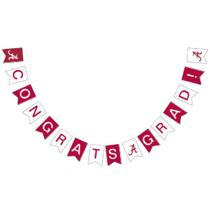 University of Alabama Graduation Bunting Flags