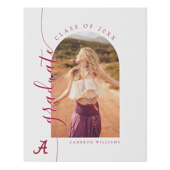 University of Alabama Graduation Faux Canvas Print (Front)