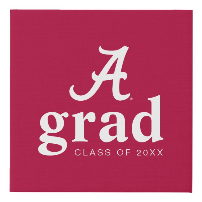 University of Alabama Graduation Faux Canvas Print (Front)