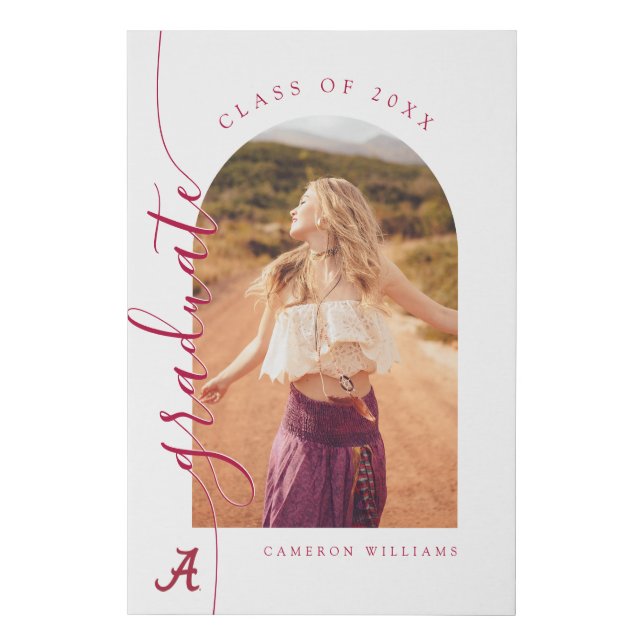 University of Alabama Graduation Faux Canvas Print (Front)