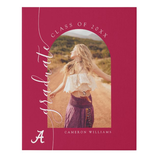 University of Alabama Graduation Faux Canvas Print (Front)