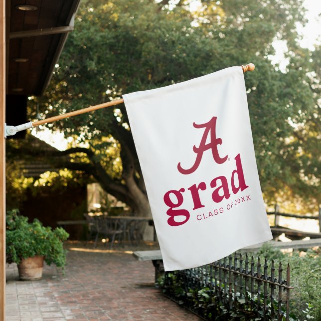 University of Alabama Graduation House Flag (In SItu)