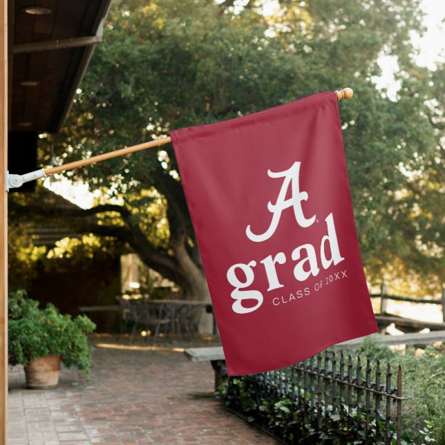 University of Alabama Graduation House Flag (In SItu)