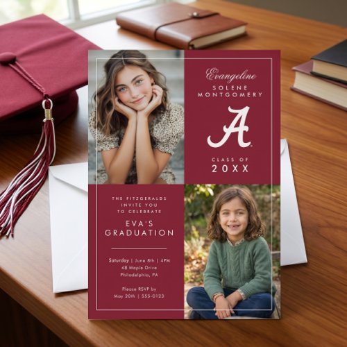 University of Alabama Graduation Invitation