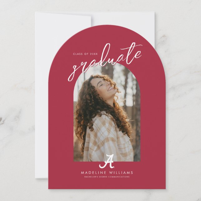 University of Alabama Graduation Invitation (Front)