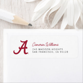 University of Alabama Graduation Label