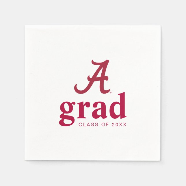 University of Alabama Graduation Napkins (Front)