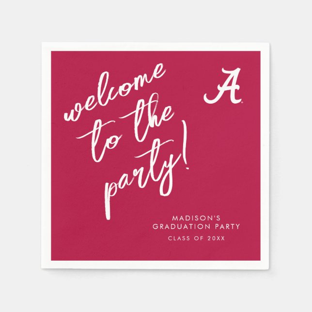 University of Alabama Graduation Napkins (Front)