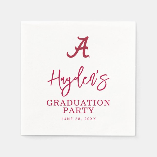 University of Alabama Graduation Napkins (Front)