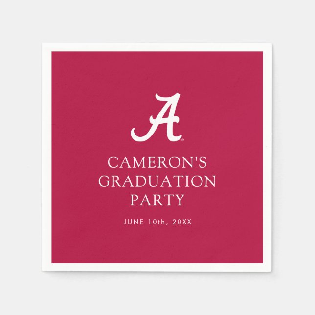 University of Alabama Graduation Napkins (Front)