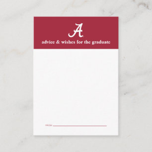 University of Alabama Graduation Note Card