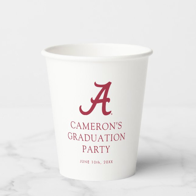 University of Alabama Graduation Paper Cups (Front)