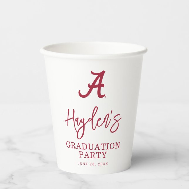 University of Alabama Graduation Paper Cups (Front)