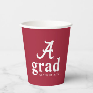 University of Alabama Graduation Paper Cups
