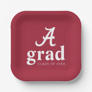 University of Alabama Graduation Paper Plates