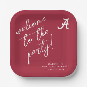 University of Alabama Graduation Paper Plates