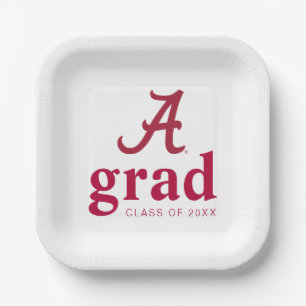 University of Alabama Graduation Paper Plates