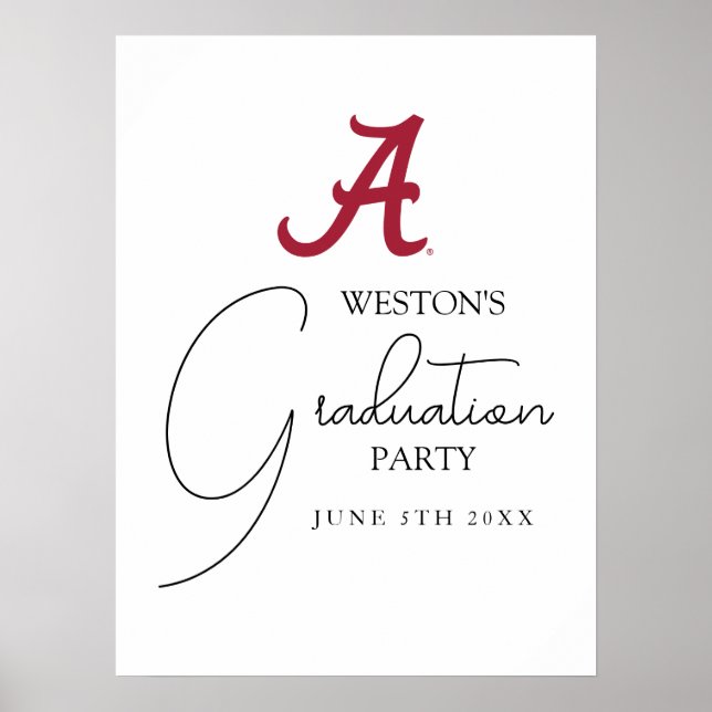 University of Alabama Graduation Poster (Front)