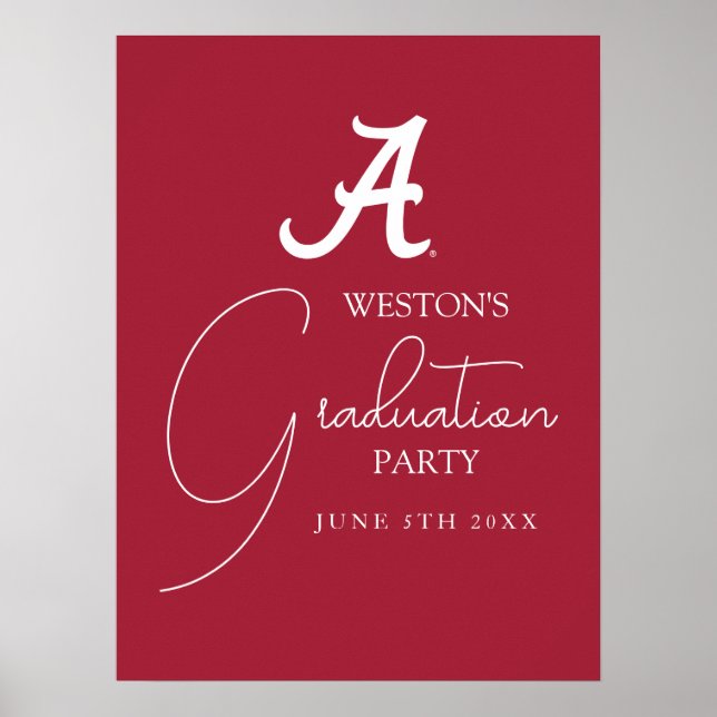 University of Alabama Graduation Poster (Front)